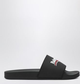 Balenciaga Pool Slide rubber sandals in black