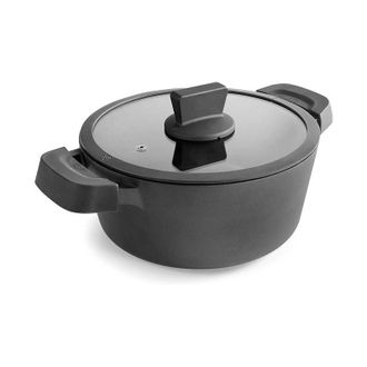 Lacor Cacerola Con Tapa Antiadherente Titanium Pro 4.4 L Aluminio 24 Cm Cacerola Profesional Aluminio