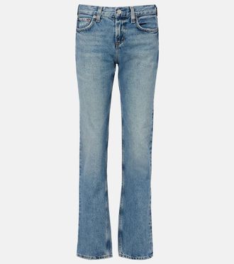 A Gold E Low-rise slim jeans