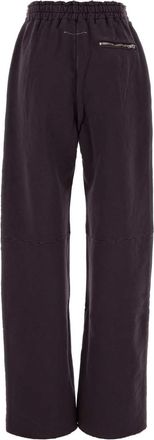 Maison Margiela Womens Distressed Cotton Joggers Purple
