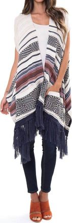 Goddis Easy Rider Sleeveless Cape In Tradewinds