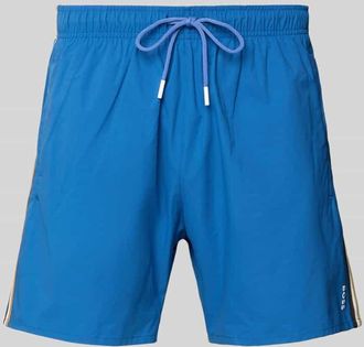 HUGO BOSS Badeshorts mit Tunnelzug Modell ICONIC in Bleu, Größe XXL