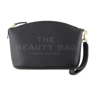 Marc Jacobs Womens The Beauty Pouch Mini Black Cowhide