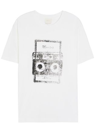 A.P.C. Manifest Printed Cotton T-shirt - White - XL