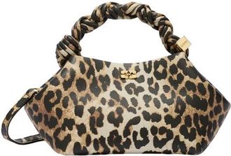 Ganni Bou Small Grained Printed - Dames - Mini tas - Beige - ONE Size - Polyester - Tassen