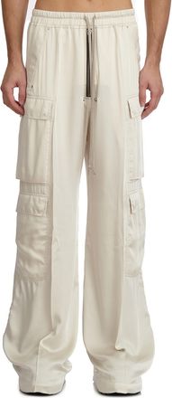 Rick Owens Mens Cargobelas Dinge Trousers - Ivory - Size EU 46 (Mens)