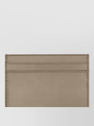Saint Laurent logo leather card holder slim design