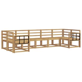 vidaXL Conjunto De Sof&aacute;s De Exterior 7 Pcs Blanco Vidaxl