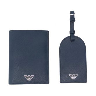 Emporio Armani Wallets & Cardholders, male, Blue, Size: ONE SIZE Passport Holder