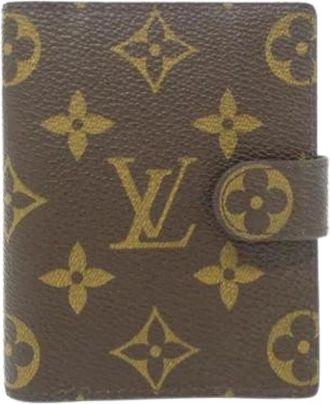 Louis Vuitton Pre-owned Wallets, female, Brown, Size: ONE SIZE Pre-owned Canvas Home-Office Wallet
