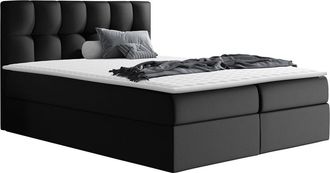 Mirjan24 Cama Continental Aedes, Soft 011, Continental, Doble, 200x200, Cuero Ecol&oacute;gico, Somieres, 206x208x103cm