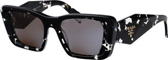 Prada Womens Sunglasses 0pr 08ys Black Crystal Tortoise Acetate