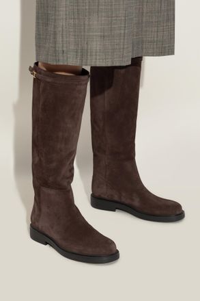 Tod's Suede Knee-high Boots, Womens, Brown