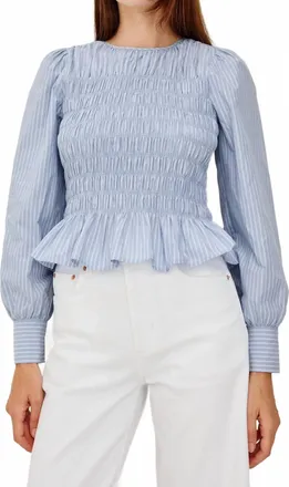 Rails Tabi Top In Oxford Stripe