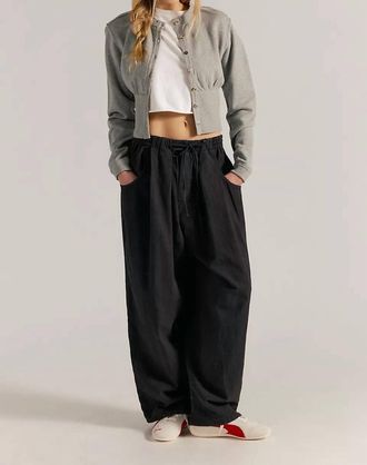 Free People Chambers Laid Back Pull On Pant In Black