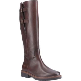 Hush Puppies Tallulah Leather Womens Brown Boots - Size UK 5