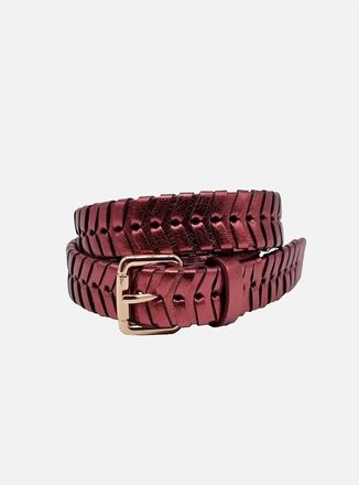 Nooki Design Womens Bradley Woven Belt-Pink - Size: ML