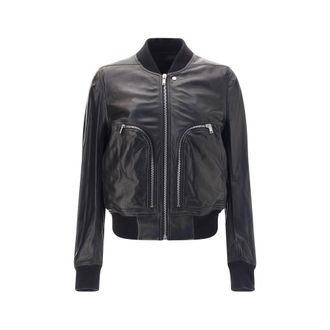 Rick Owens Bauhaus Flight Leather Mens Jacket