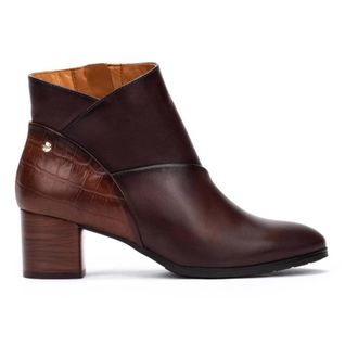 Pikolinos Bruine Dames Enkellaars - Calafat - Dames - Laarzen met Hak - Bruin - 35 EU - Leer - Schoenen