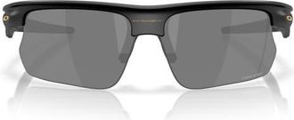 Oakley Bisphera 68mm Prizm Gradient Oversize Rectangular Sunglasses in Matte Black /Prizm Black at Nordstrom