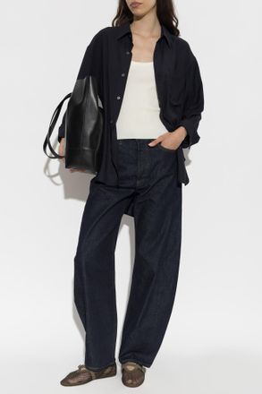 A Gold E Luna Pieced Jeans, Womens, Navy Blue