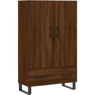 vidaXL Highboard Brown Oak 69.5x31x115 cm Engineered Wood Vidaxl