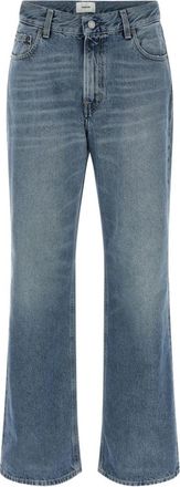 Haikure Korea Boyfriend Jeans - Dames - Flared Jeans - Blauw - W29 - Katoen - Jeans
