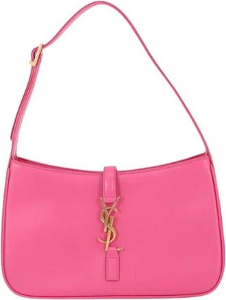 Saint Laurent Pre-owned Vintage Schoudertas - Dames - Vintage Schoudertas - Roze - ONE Size - Leer - Vintage