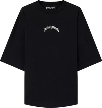 Palm Angels T-Shirt - Heren - T-shirts - Zwart - S - Katoen - Tops