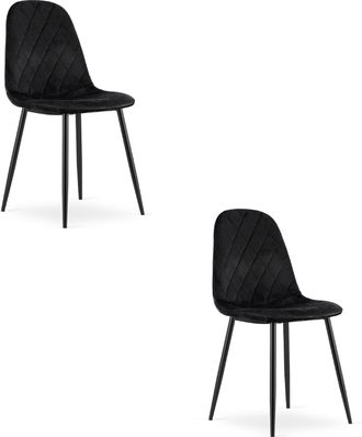 OEM Silla Asti - Terciopelo Negro X 2