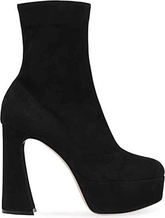 Gianvito Rossi Stijlvolle Scarpa Schoenen voor jou - Dames - Laarzen met Hak - Zwart - 39 EU - Leer - Schoenen