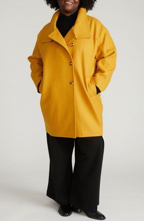 Universal Standard Marlo Coat in Mustard Yellow at Nordstrom, Size Xs