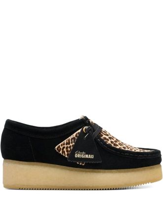 Clarks Wallacraft leopard Derby shoes - Black