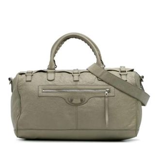 Balenciaga Pre-owned Weekend Bags, unisex, Gray, Size: ONE SIZE Pre-owned Classic Squash Travel Bag
