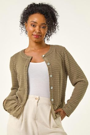 Roman Broderie Hem Stretch Top