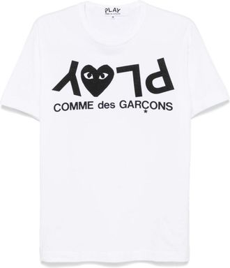 Comme Des Gar&ccedil;ons White Graphic Crew Neck T-Shirt