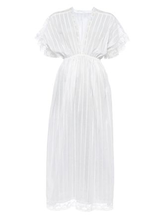 Eres Douceur lace-trim nightdress - White