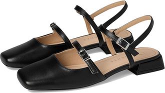 Journee Collection Gretchenn Womens Flat Shoes Black PU : 9.5 M, Faux Leather