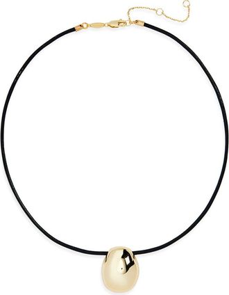 Shashi Lasso 14K Gold Pendant Necklace at Nordstrom