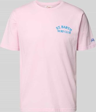 MC2 Saint Barth T-Shirt mit Label-Prints Modell PORTLAND in Hellrosa, Gr&ouml;&szlig;e XXL