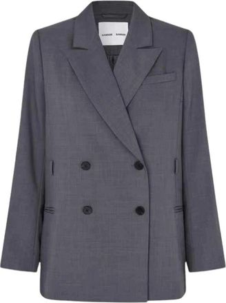 Sams&oslash;e & Sams&oslash;e Blazer doppiopetto - - Jackets - Donna - Grigio - S