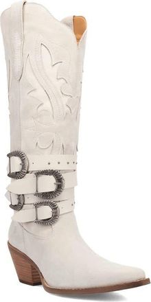 Dingo Buck Wild Knee High Western Boot in White at Nordstrom, Size 6.5