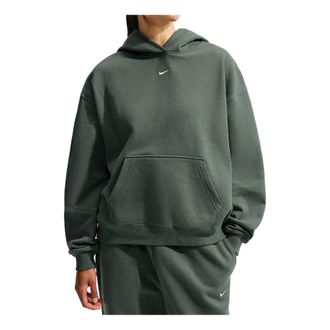 Nike (WMNS) Nike Studio Fleece Medium Weight Hoodie Camo Green Sail IM8502-303