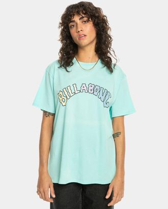 Billabong T-Shirt BILLABONG Mahalo, Damen, Gr. M, blau (pure aqua), 100% Baumwolle, Shirts T-Shirt
