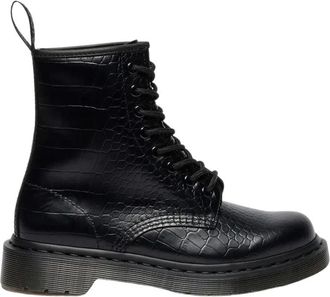 Dr. Martens 1460 Croco - Dames - Schoenen - Zwart - Maat: 36 EU Leer
