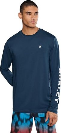 Hurley Riptide Long Sleeve Swim Shirt Mens Swimwear Dark Denim : 2XL, Elastane/Polyester
