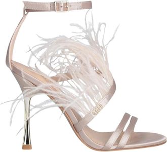 Liu Jo Miriam Sandal - Dames - Sandalen met hakken - Roze - 35 EU - Leer - Schoenen