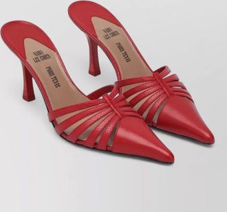PARIS TEXAS leather mules