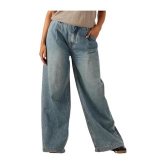 Summum Jeans, Dames, Blauw, L, Katoen, Vintage Wide Leg Jeans