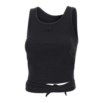 Diesel Sleeveless Tops, female, Black, Size: XS T-Anky-Tail-S1